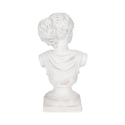 20 Venus Bust Distressed Resin, White