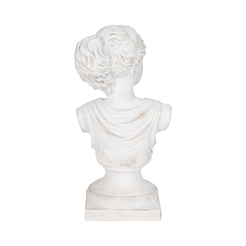 20 Venus Bust Distressed Resin, White