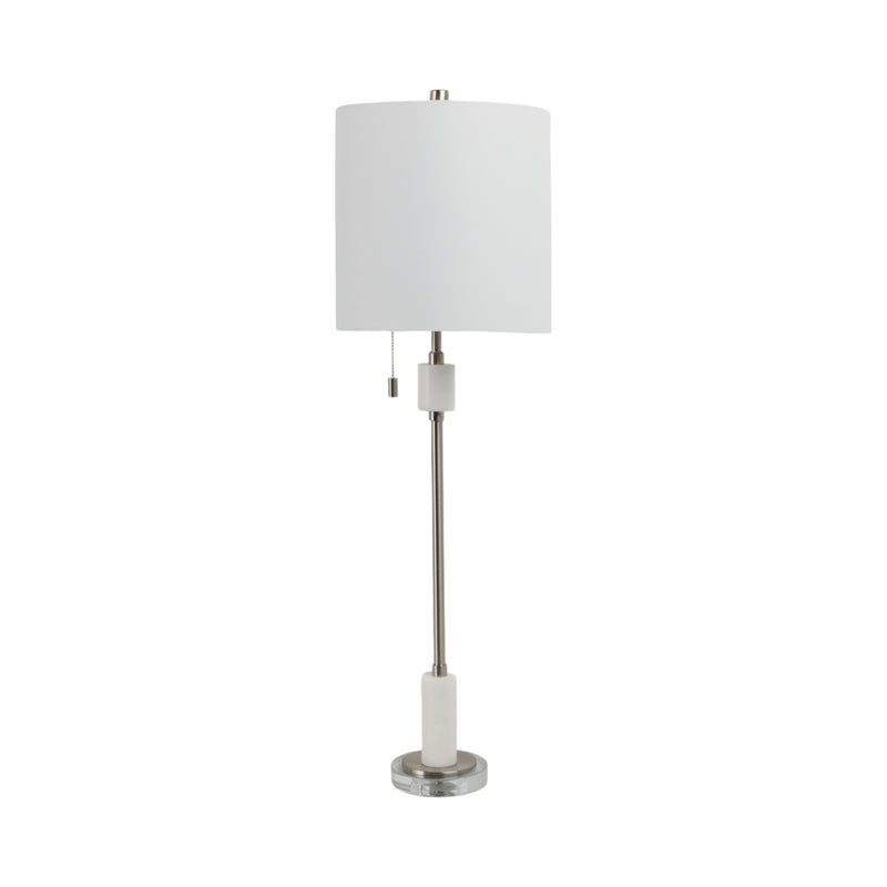 37 Bari Silver Marble Lamp