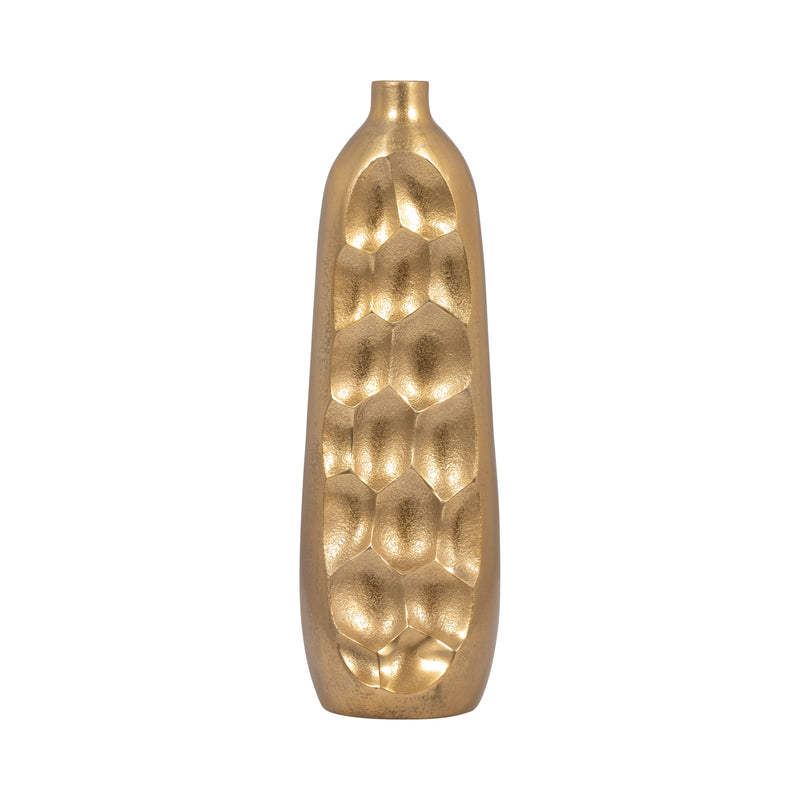 METAL, 19 CUT-OUT VASE, GOLD