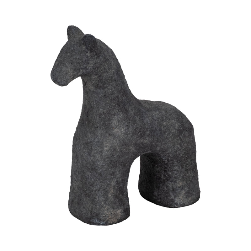 6 Textured Horse, Black