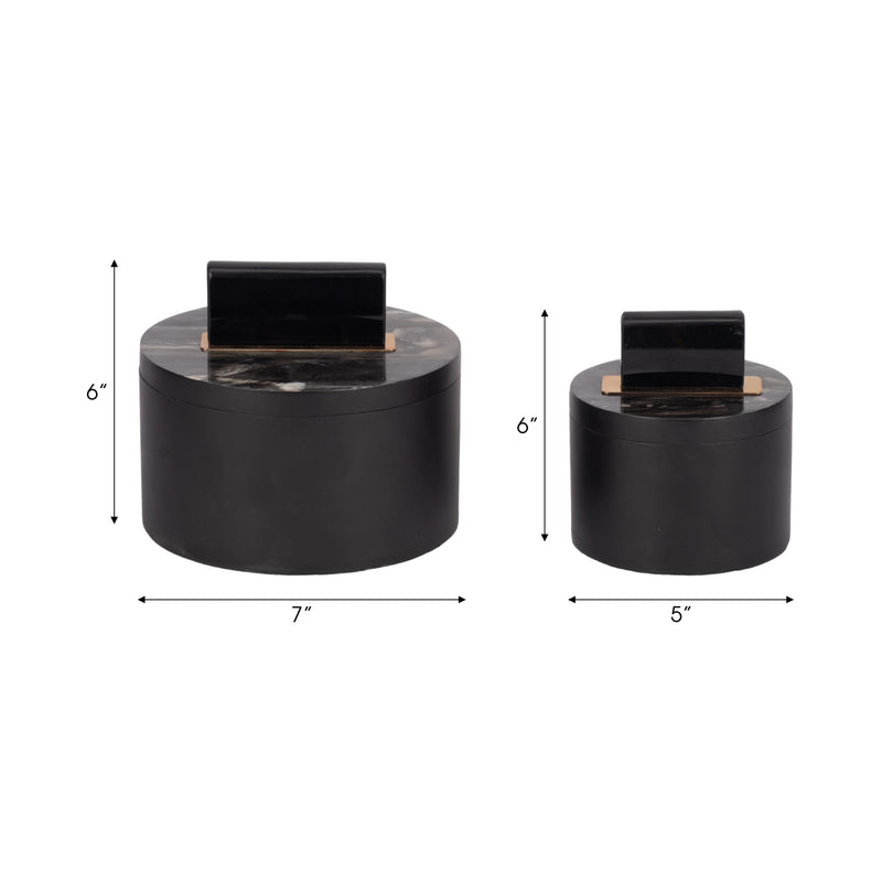 Resin, S/2 6/7 Wheatly Black Boxes