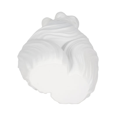 16 Curvy Ribbed Sculpture, White