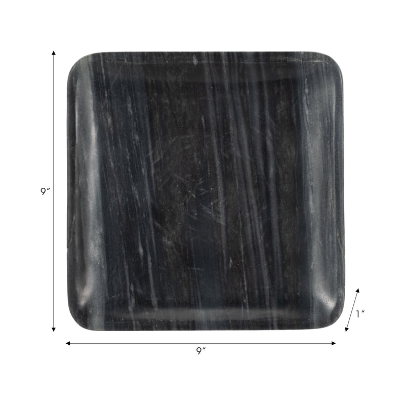 9 ZARRA GREY MARBLE TRINKET TRAY