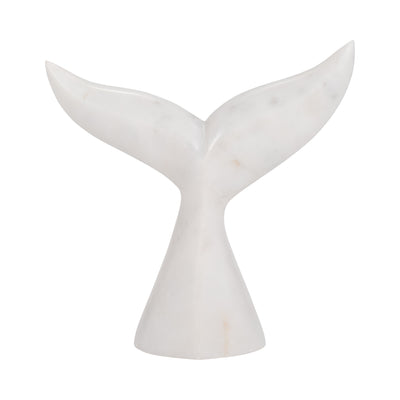 Marble, 7 Whale Tail, White