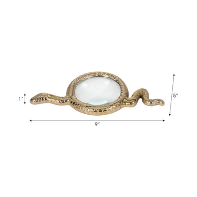 9 Snake Magnifying Glass, Gold