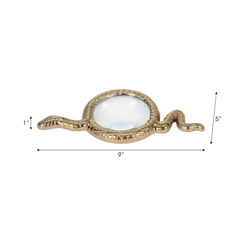 9 Snake Magnifying Glass, Gold