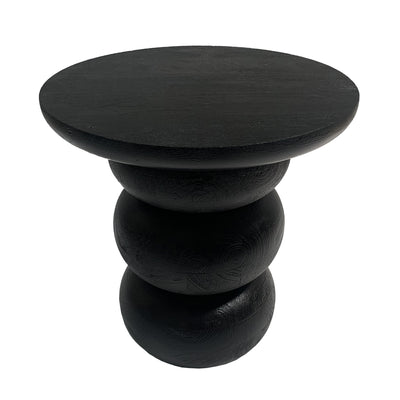 Wood, 19 Bibendum Accent Table, Black