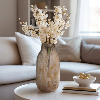 13 FOLEY SMALL NATURAL GLASS VASE