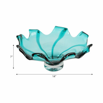 14 Calinda Artisan Blown Glass Bowl