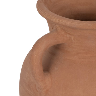 TERRACOTTA, 9 VASE WITH HANDLES, NATURAL