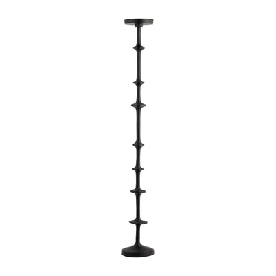 METAL, 36 ABACUS FLOOR PILLAR CANDLEHOLDER, BLACK