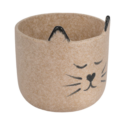 7 Kitty Planter, Tan