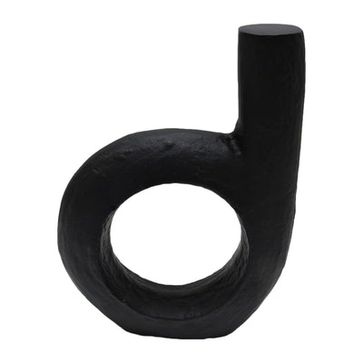 Metal, 9 Looped Sculpture, Black