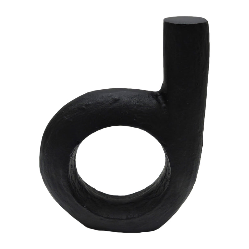 Metal, 9 Looped Sculpture, Black