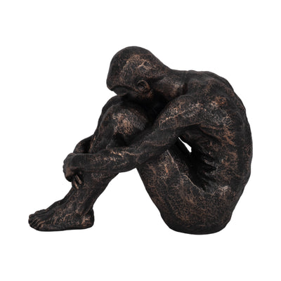 9 Sitting Man, Bronze