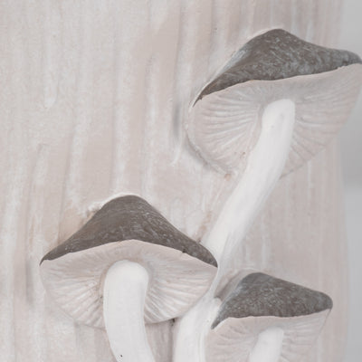 8 Mushroom Applique Planter, Grey