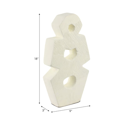 18 Terracotta Abstract Sculpture, Ivory