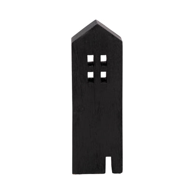 12 Wood House Decor, Black