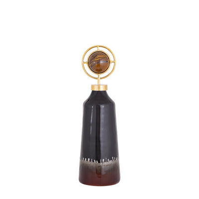 20 Oscar Small Tiger's Eye Stone And Metal Bottle