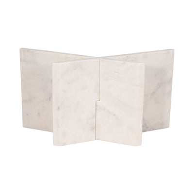 18 Marble Bookstand, White