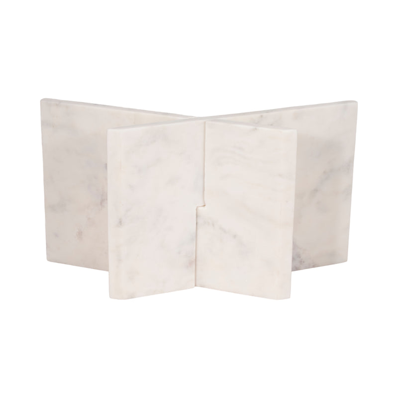 18 Marble Bookstand, White