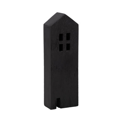 12 Wood House Decor, Black