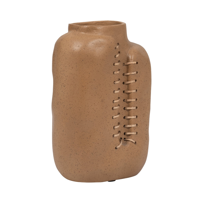 Ecomix, 12 Stitched Up Vase, Terracotta