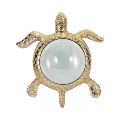 6 Sea Turtle Magnifying Glass, Gold