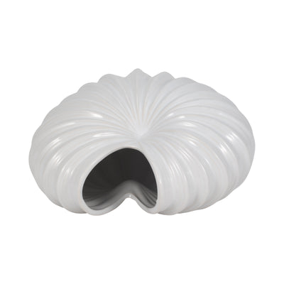 CER, 12 SHELL VASE, WHITE