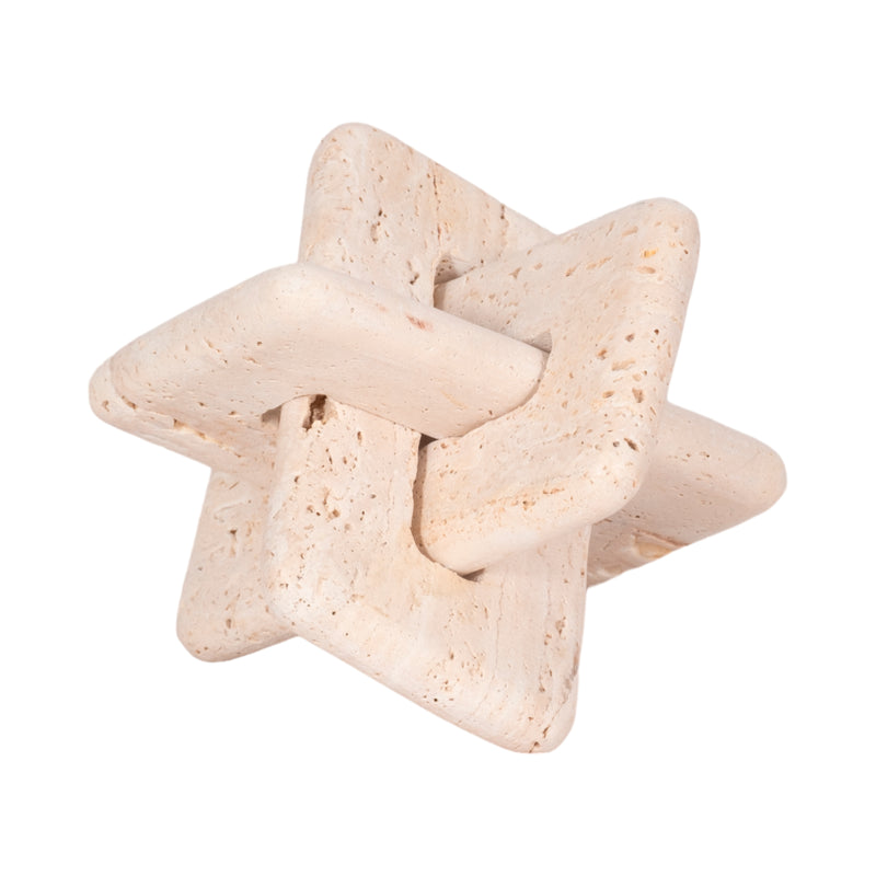 7 Travertine Squared Knot, Tan