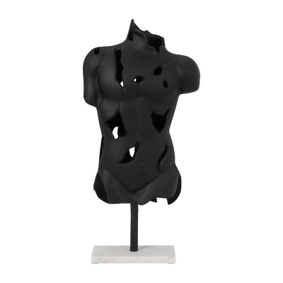 METAL, 23 CRACKED BUST ON STAND, BLACK