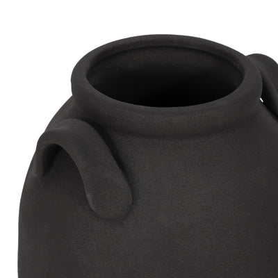 8 Rough Finish Jug With Handles, Black