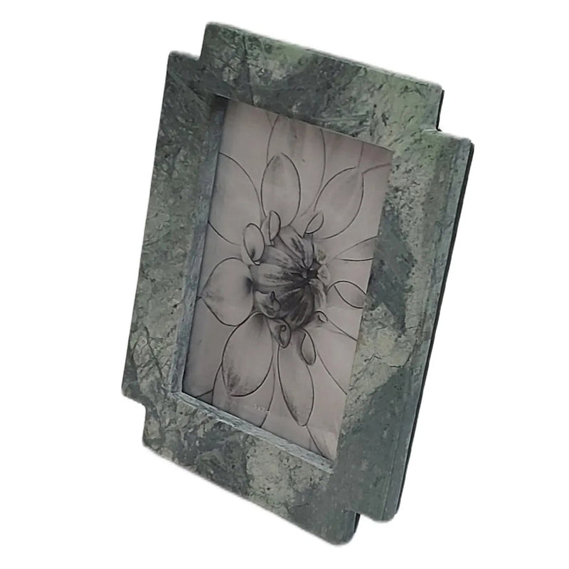 5x7 Cut Corners Marble Photo Frame, Green