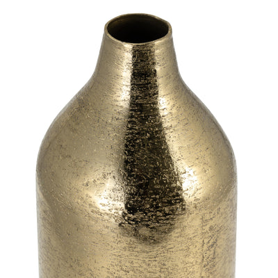 METAL, 15H CYLINDER VASE, GOLD