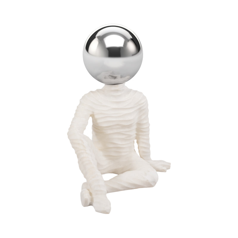 37 Echo Oversized Quartz Resin Sitting Man W/