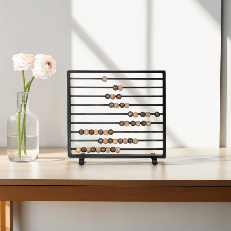 15 Decorative Abacus, Black Multi