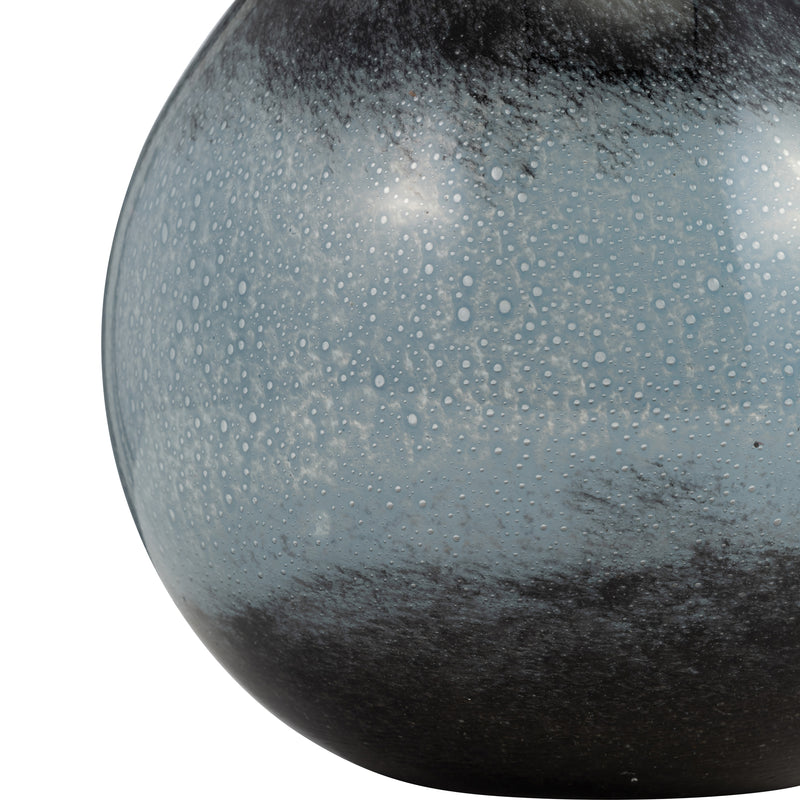 GLASS, 12 VASE BLUE OMBRE