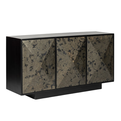 57livio Pyrite Semi-precious Stone&wood Sideboard