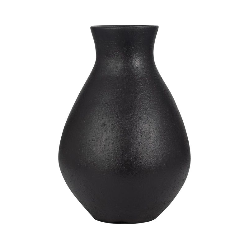 TERRACOTTA, 19 ORGANIC VASE, BLACK