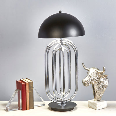 Metal 28 Art Deco Table Lamp,silver