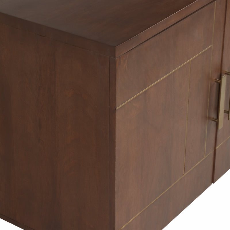 36 Casoria Wood Chest, Brown