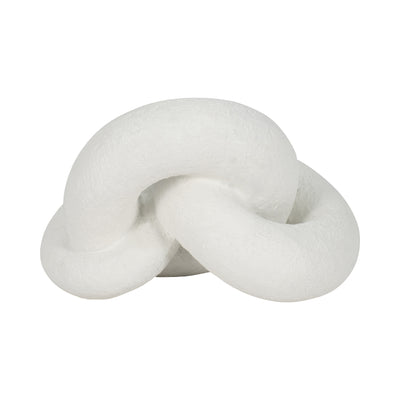 9 Resin Knot Decor Rough Finish, White