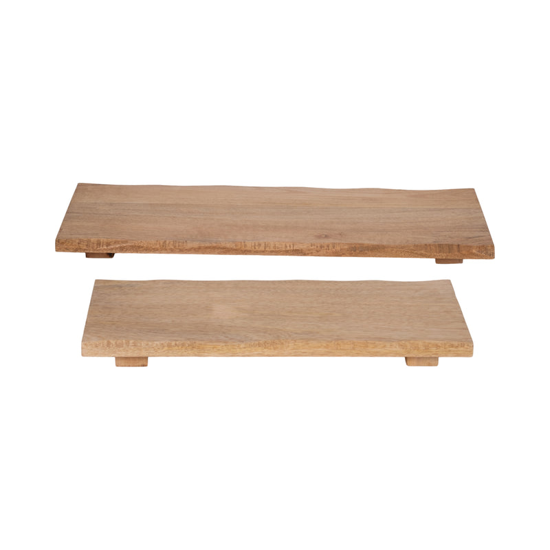 MANGO WOOD, S/2 18/24 ORGANIC BOARDS, NATURAL