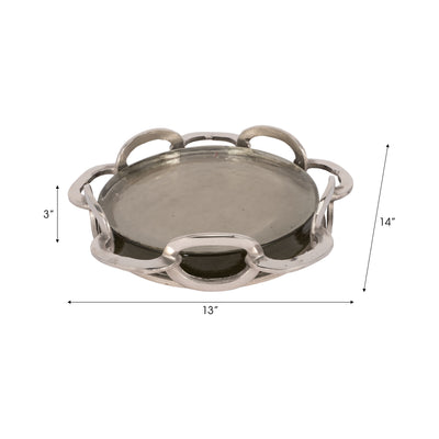 13 Palmas Small Silver Link Tray