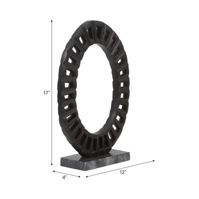 17 Teigan Ring Statuary, Black