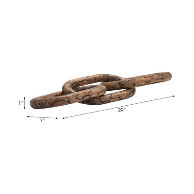 29 Desta Light Wood Link Chain