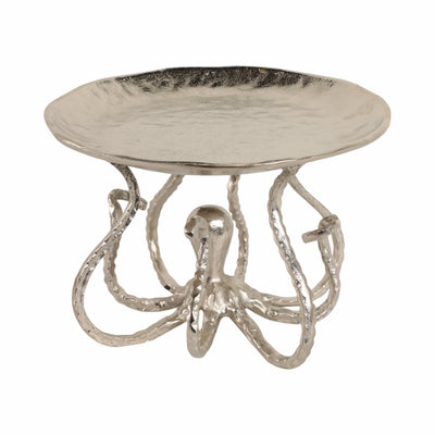 14 Octopus Holding Up Bowl, Silver