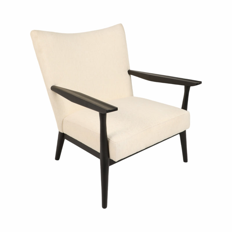 33 Cardoso Accent Chair, White/black