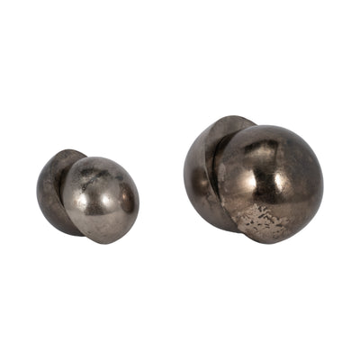 S/2 7/9 Calima Metal Orbs, Bronze